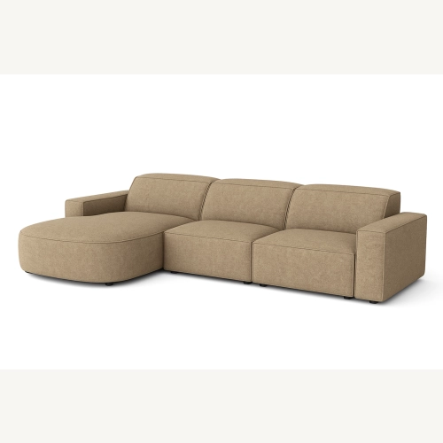Olio Selezione Sofa w kształcie litery L Tkanina Raven 34